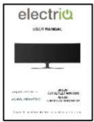 ElectriQ eiQ-49SUWD144FSHQ - CONNECTION AND PREPARATION OF THE MONITOR - 2