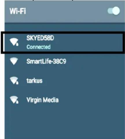 Wi-Fi SKYED58D Connected SmartLife-38C9 tarkus Virgin Media