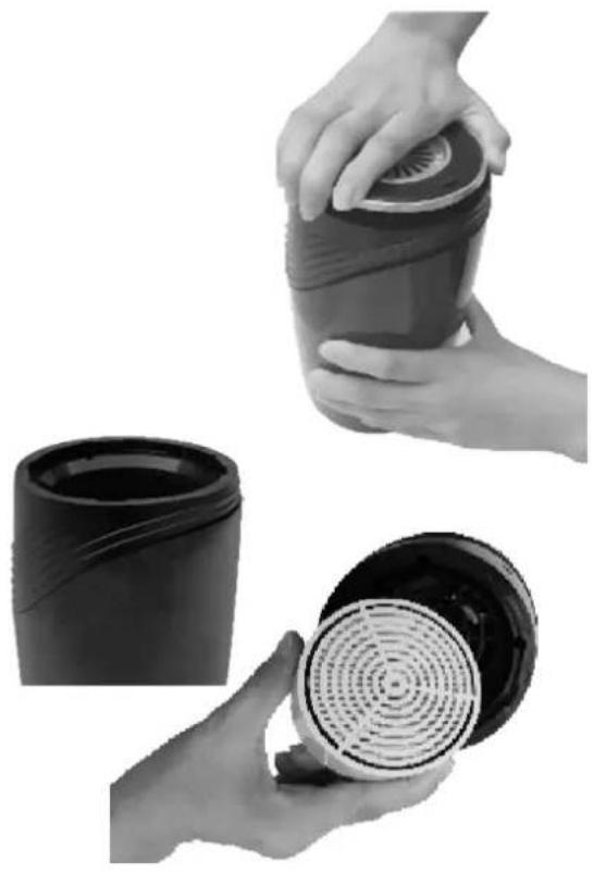 ElectriQ EAP100D - INSTALLING AND REPLACING THE FILTERS - 1