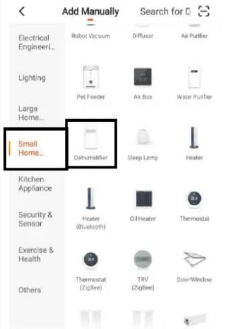 Add Manually Electrical Engineer... Robot Vacuum Diffuser Air Purifier Lighting Pet Feeder Air Box Water Purifier Large Home... Small Home... Dehumidifier Sleep Lamp Heater Kitchen Appliance Heater (Bluetooth) Off Heater Thermostat Security & Sensor Exercise & Health Thermostat (ZigBee) TRV (ZigBee) Door Window Others