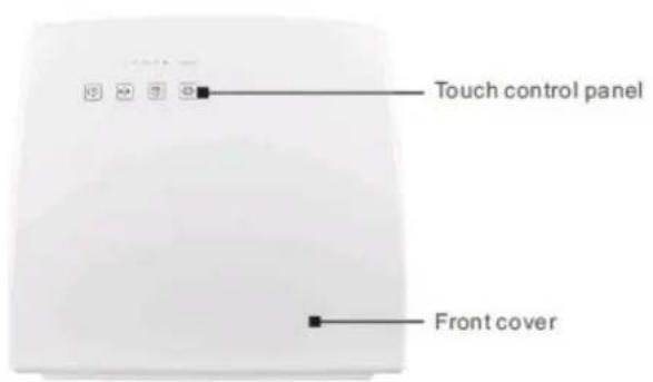 Touch control panel Front cover