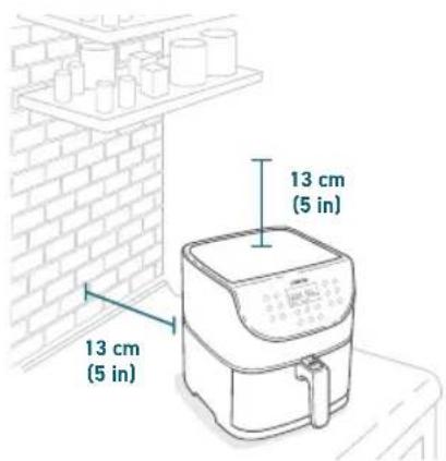 13 cm (5 in) 13 cm (5 in)