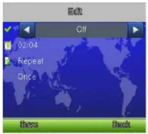 Edit Off 02:04 Repeat Once Savo Back