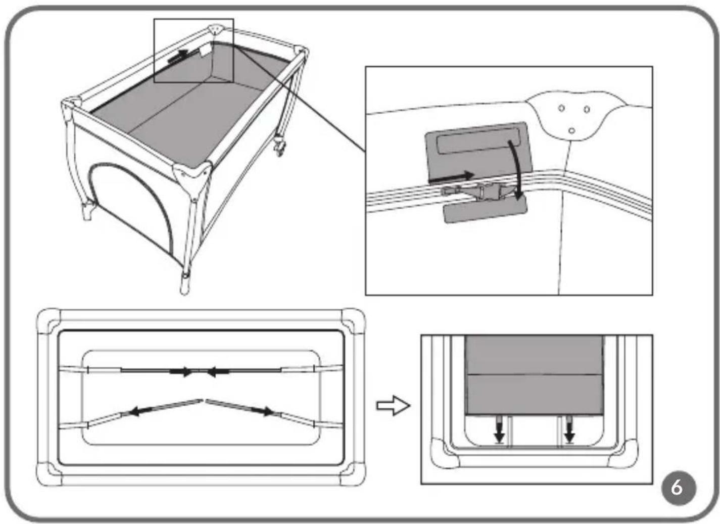 Technical diagram illustrating a mechanical assembly process with labeled components and directional arrows indicating motion or flow.