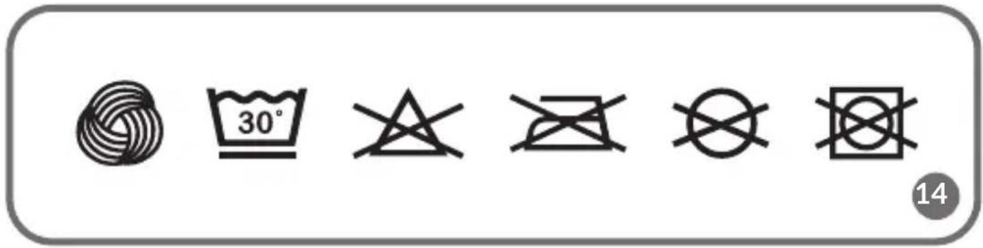 Image displaying six symbolic icons: a circular brush, a waffle, crossed-out triangle, crossed-out circle, and crossed-out square, with the number 14 in the bottom right corner.