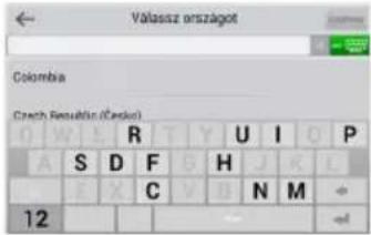 Valassz orszagot Colombia Czech Renabelin (Čarsko) P A S D F G H J K L B X C V D N M 12