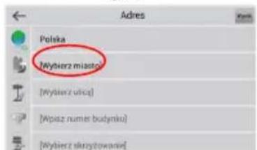 Adres Polska Wytierz miąstki [Wytierz ulicą] [Wpasz numer budynku] [Wytierz skrzymotowanie]