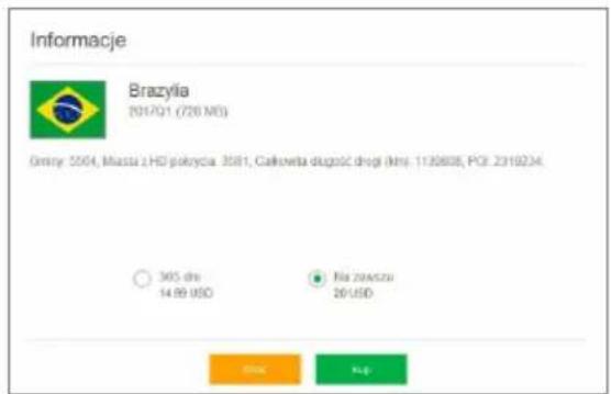 Informacje Brazylia (2017Q1 (726 MO)) Gminy: 5504, Masta z HD polycja: 3581, Cał Kuwaita dugość drogi (kms): 1138838, POI: 2319234. ○ 365 dni 14.89 USD ● Na zawczu 26/USD