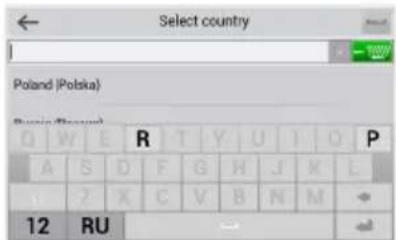Select country Poland (Polska) R T Y U I O P A S D F G H J K L Z X C V B N M 12 RU