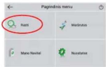 Pagrindis menu Rasti Madrutos Mano Navitel Nusatatas