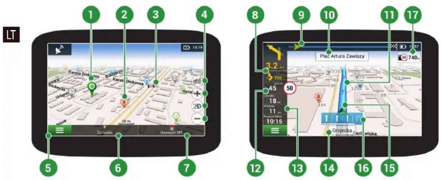 Navitel F300 - Programos sąsaja - 1
