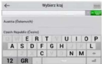 Wybierz kraj Austria (Österreich) Czech Republic (Ösiko) W E R T U I O P A S D F G H J L Z X C Y B N M 12 GR