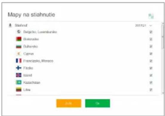 Mapy na stiahnutie Stiahnut Bergacho, Luxembuniko Bukorudko Buhensko Cyprus Francisco, Monaco Frisko Island Kazakhstan Litva 2017Q1 OK