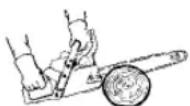 PARTNER P351XT - ADVARSEL: Hvis saven bliver klemt - 2