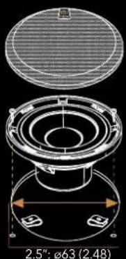 Morel Virtus 602 - Virtus Woofer, Tweeter, Crossover mounting - 3