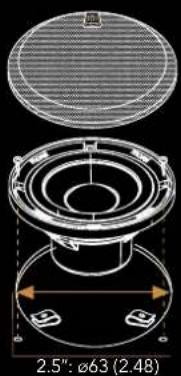 Morel Virtus 502 - Virtus Woofer, Tweeter, Crossover mounting - 3