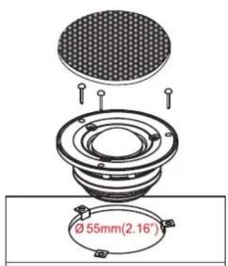 Ø 55mm(2.16")