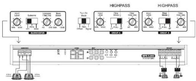 Morel MPS 4.400 - MPS 5.950 / Speaker Connections - 2