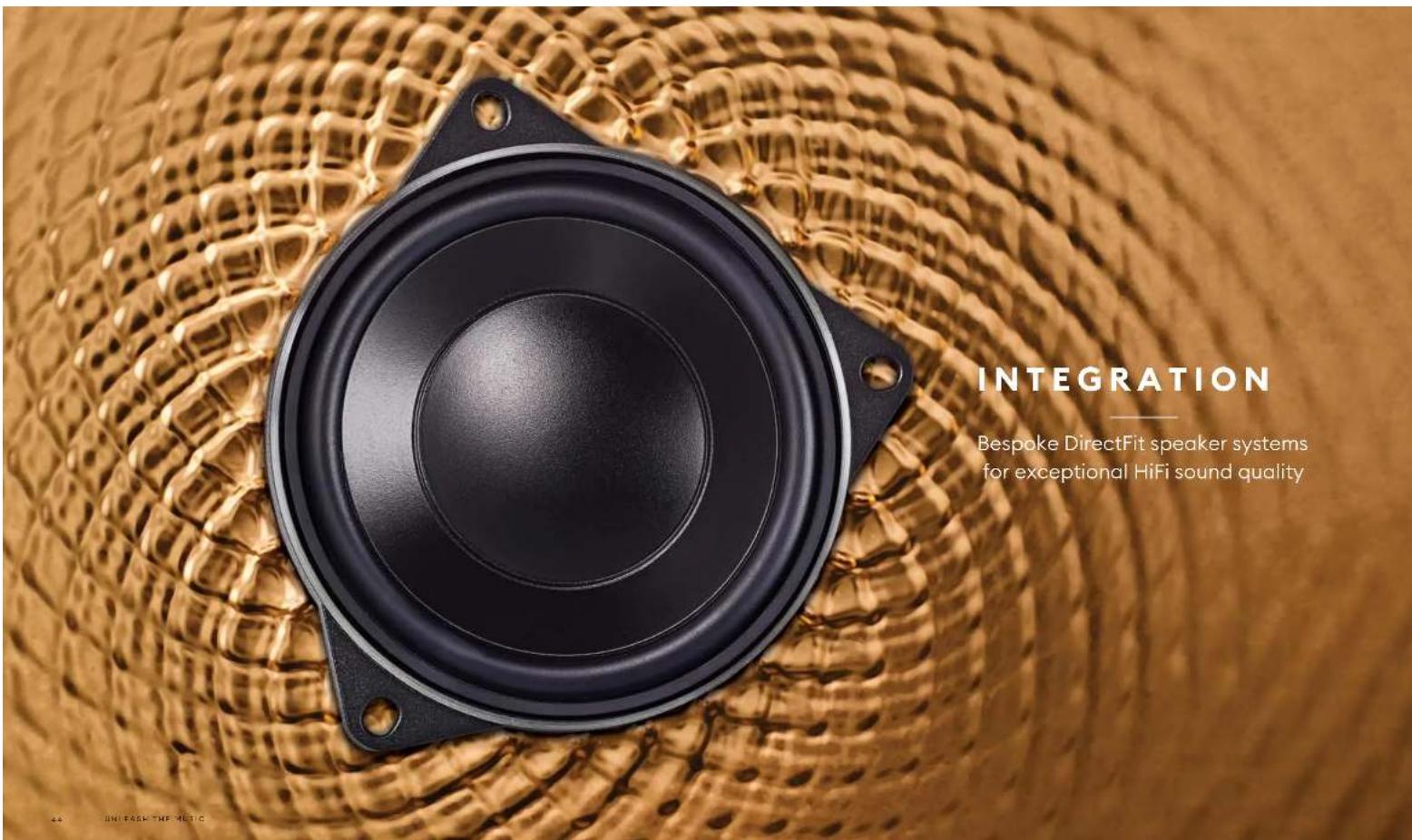 INTEGRATION Bespoke DirectFit speaker systems for exceptional HiFi sound quality