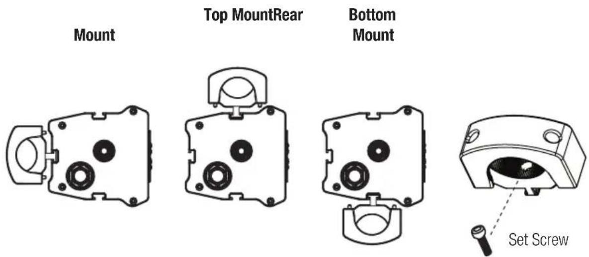 Mount Top MountRear Bottom Mount Set Screw