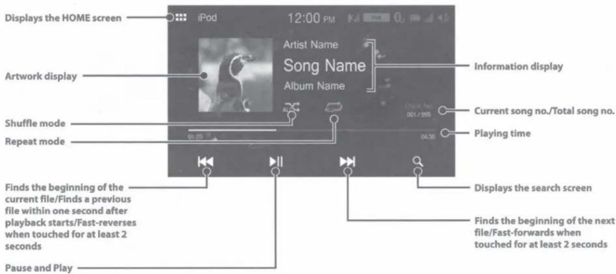 ALPINE iLX-W650 - iPod mode on iPhone (Optional) - 1