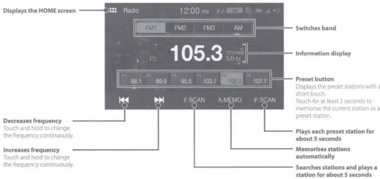 ALPINE iLX-W650 - Radio Operation - 1