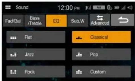 ALPINE iLX-W650 - Setting an Equalizer - 1