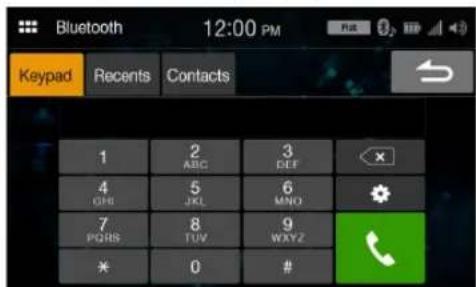 ALPINE iLX-W650 - Entering a Phone Number to Make a Call - 1