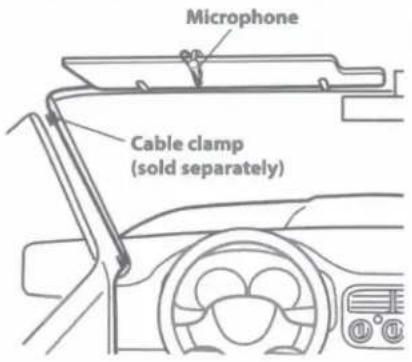 ALPINE iLX-W650 - Mounting the Microphone - 1