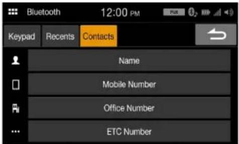 ALPINE iLX-W650 - Touch the phone number. - 1