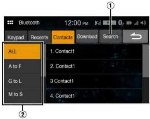ALPINE iLX-W650 - Phone Book Function - 1
