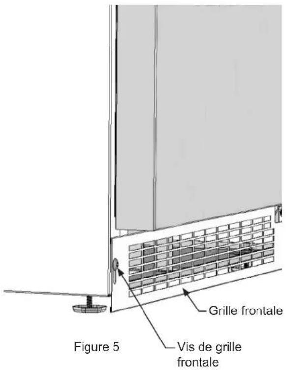 Figure 5 Grille frontale Vis de grille frontale