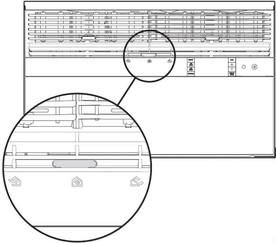 Technical line drawing of a server rack with two circular insets showing interior layout and control panel (no text or symbols)