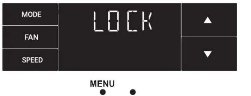 MODE FAN SPEED LOCK MENU