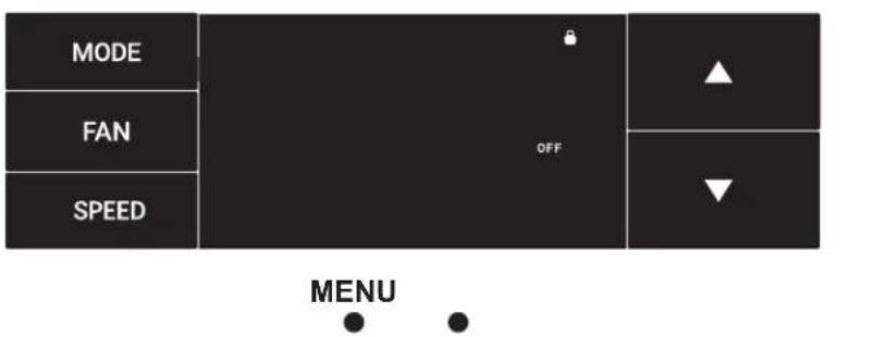 MODE FAN SPEED OFF MENU