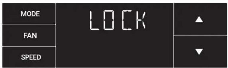 MODE FAN SPEED LOCK ▲ ▼