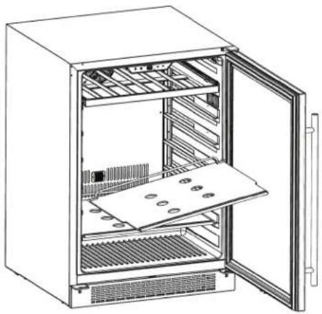 Zephyr PRB24C01BBSG - Removing the Glass Shelves - 3