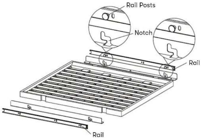 Rail Posts Notch Rail Rail