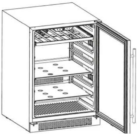Zephyr PRB24C01BBSG - Removing the Glass Shelves - 1