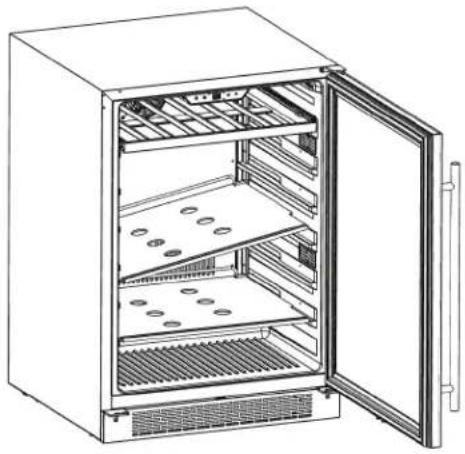 Zephyr PRB24C01BBSG - Removing the Glass Shelves - 2