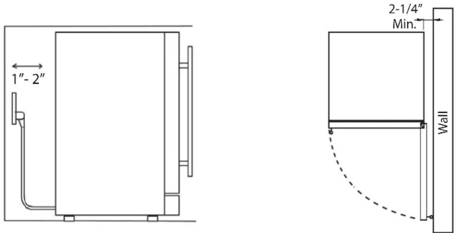 Zephyr PRW24C32AG - Installation Clearance Requirements: - 1