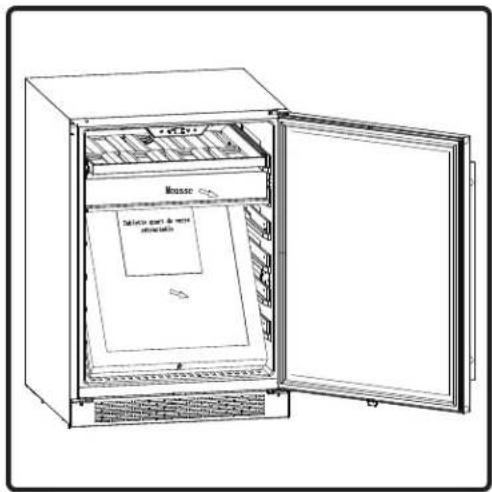 Zephyr PRB24C01BG - Installation d'étagère quart de verre rétractable - 1