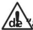 Warning symbol image with exclamation mark inside a rectangular box