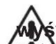 Warning sign with exclamation mark inside a rectangular box, likely from an emergency or hazard context
