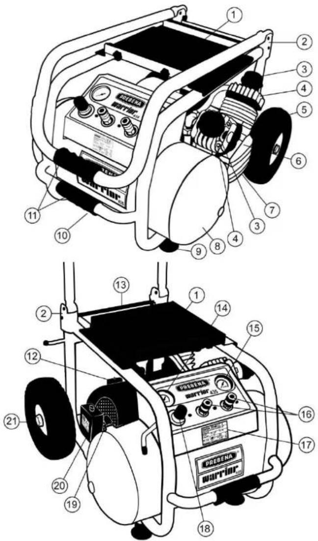 Prebena WARRIOR 435 - WARRIOR 435 Resumo do mecanismo com as características técnicas - 1