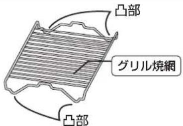 凸部 グリル焼網 凸部
