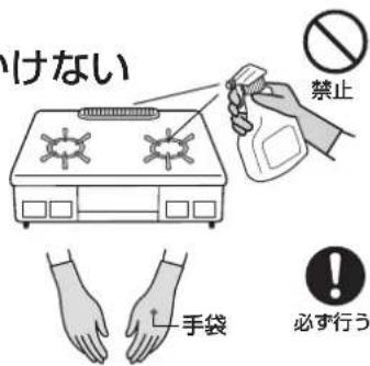 けない 禁止 手袋 必ず行う