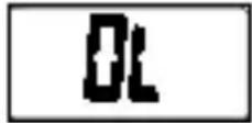 Amprobe LCR55A - Indicación de sobrecarga - 1