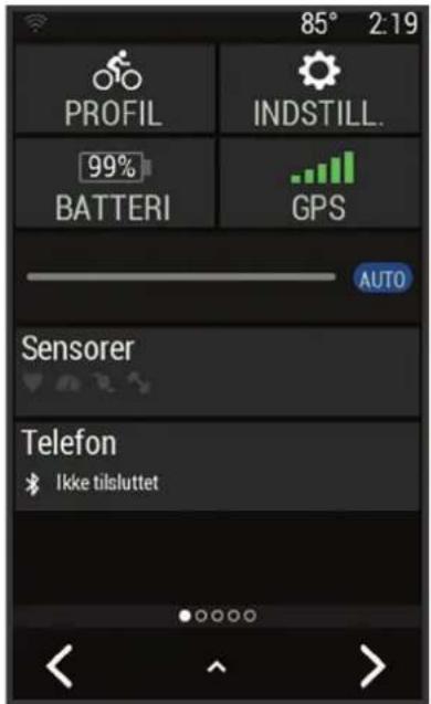GARMIN Edge 1030 Plus - Visning af widgets - 1