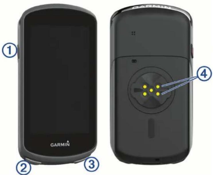 GARMIN Edge 1030 Plus - Oversigt over enheden - 1